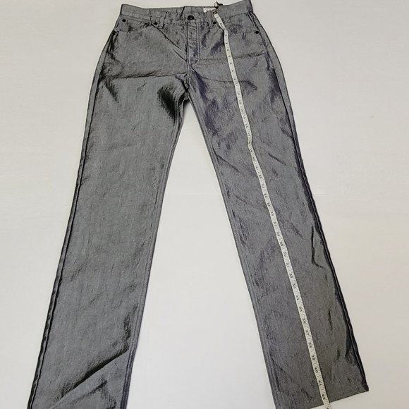 Rag & Bone Piper Low-Rise Straight Shine Pants - Picture 13 of 16